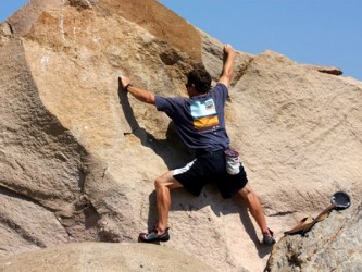 Rock climbing